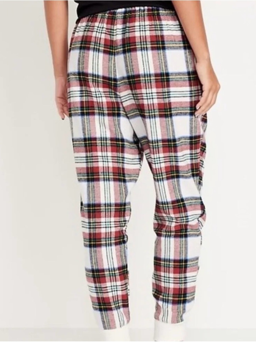 Old navy Plaid Jogger Pants in Red, Black & White